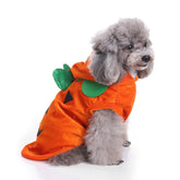 Pet Halloween Costumes Funny Pumpkin Cosplay Fleece Hoodie Coat Clothes Warm Jumpsuit Outfit Apparel - INSWEAR